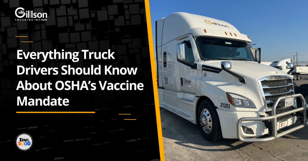 Everything Truck Drivers should know about OSHA’s Vaccine Mandate