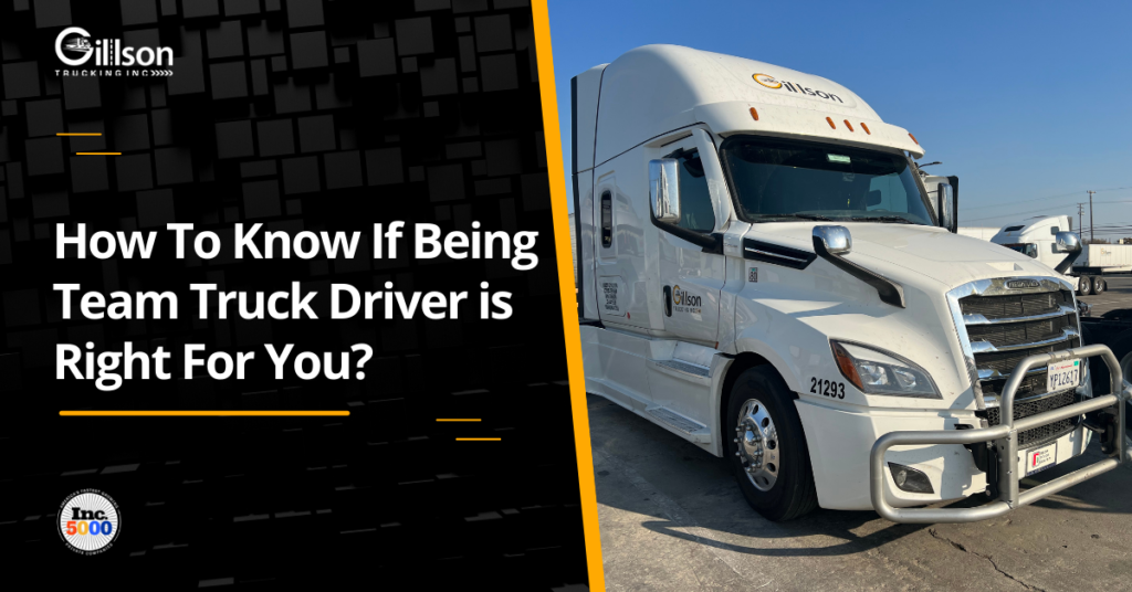 How to Know if Being a Team Truck Driver is Right for You?